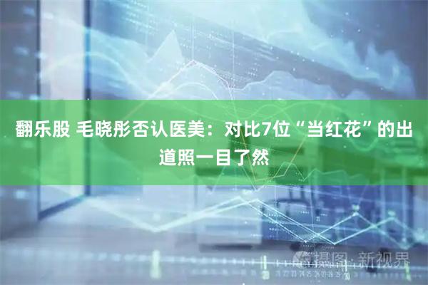 翻乐股 毛晓彤否认医美：对比7位“当红花”的出道照一目了然